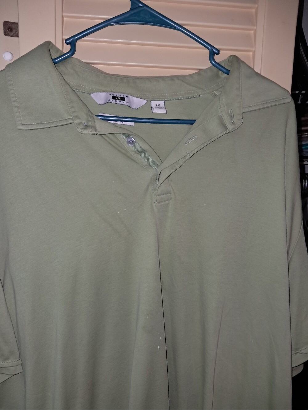 Men's Joseph Abboud Shirt in Light Olive Green